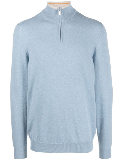 Favonio quarter-zip cashmere jumper